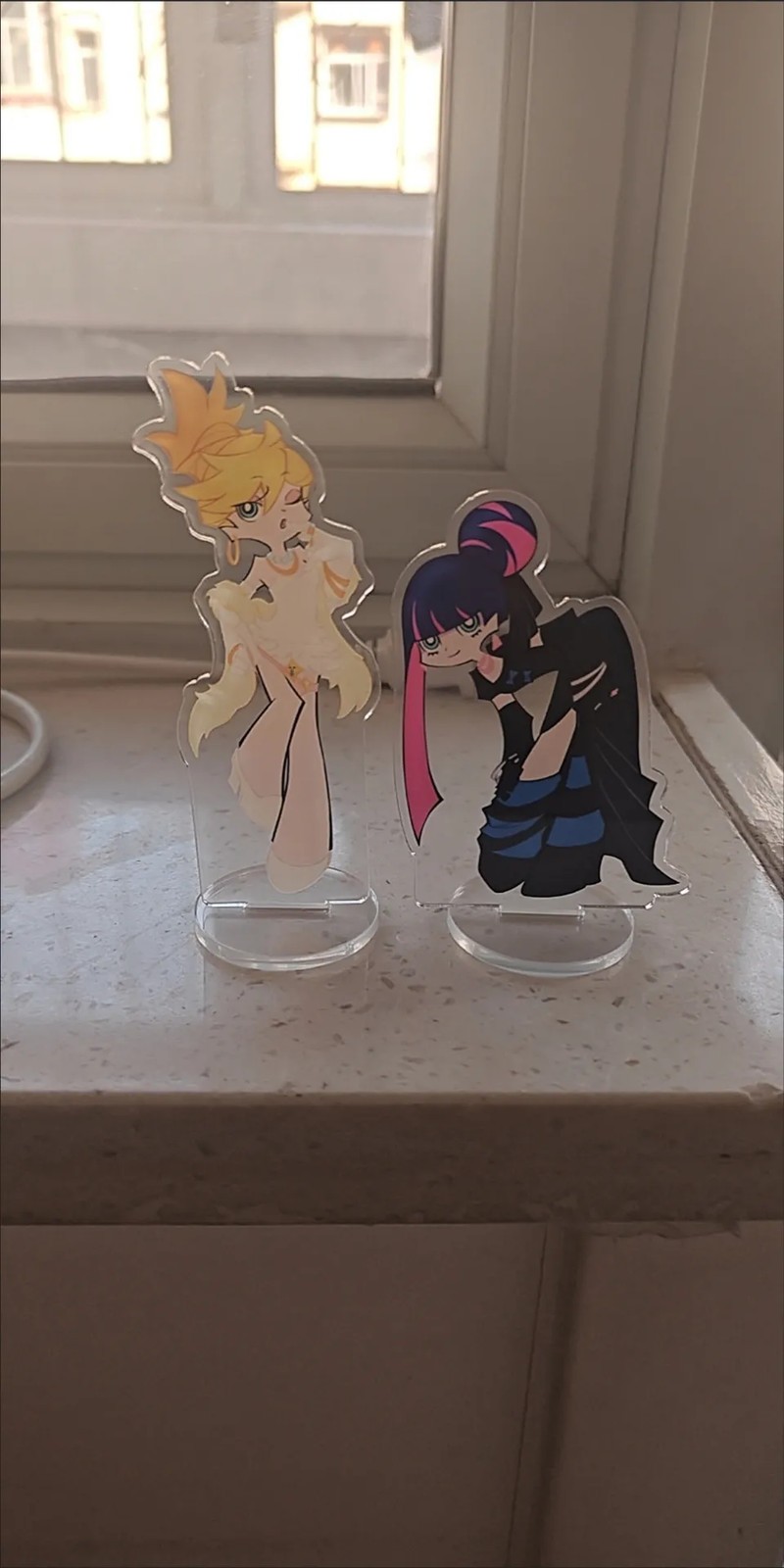 Anime Panty Stocking with Garterbelt Acrylic Figure Standing toy gift 2Pcs