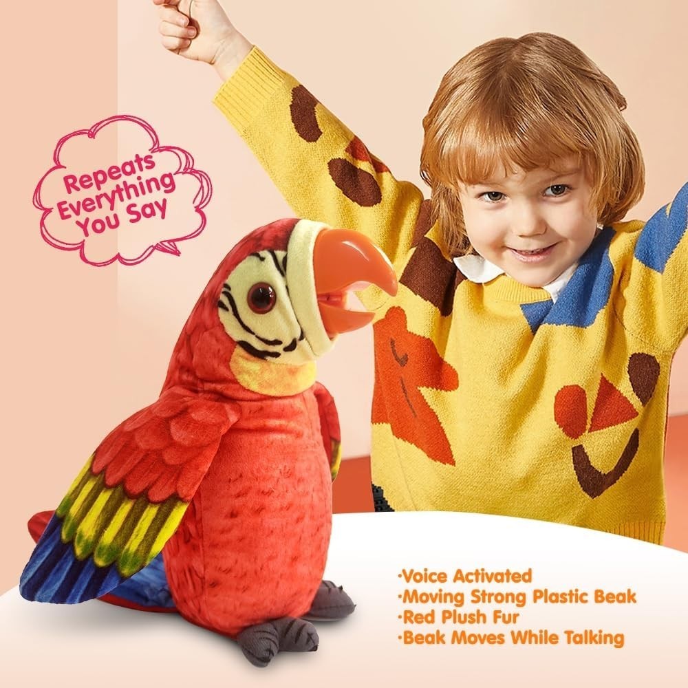 Interactive Plush Macaw Image 5
