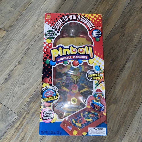 Dubble Bubble Pinball Gumball Machine Electronic Lights & Sound New