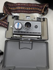 Polaroid 230 Land Camera with Strap/Hard Leather Case/Accessories/Bulbs/Papers