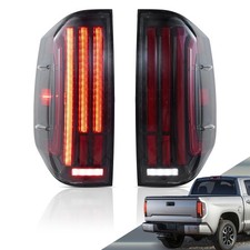 VLAND Tail Lights Compatible with Toyota Tundra 2014-2021 w/Red Turn Signal R...