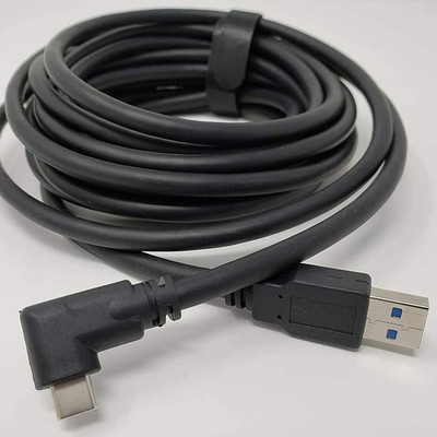 16ft/5M Link Cable for Oculus Quest 2 Type-C Right Angle to USB A Charging Cord