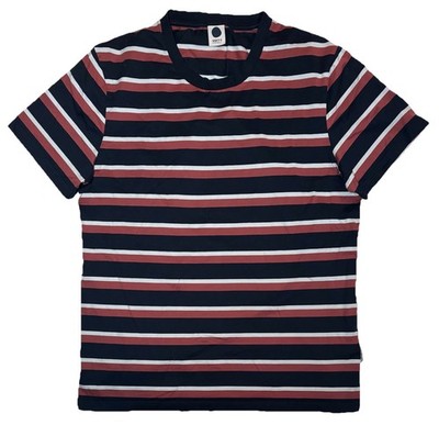 NN07 No Nationality Barry Stripe Tee Shirt Men s Medium 100% Cotton