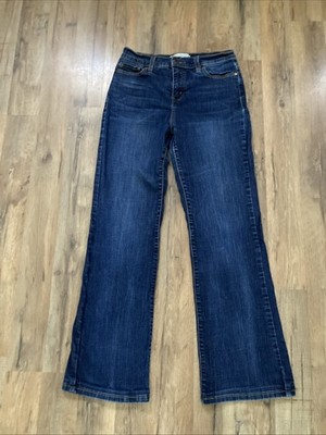 Levi 512 Perfectly Slimming Bootcut Jeans Size 8 Dark Wash Y2k Style Jeans 2010