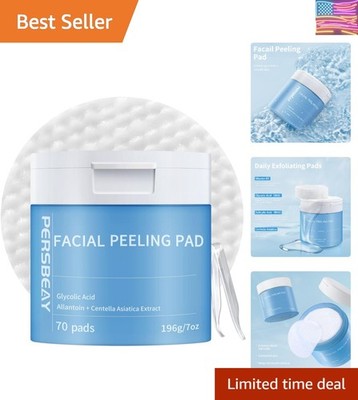 Glycolic Acid Pads, Exfoliating Toner Pads for Facial Radiance, Dual Action G...
