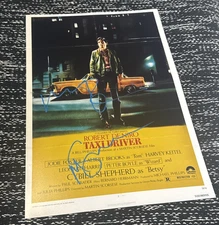 SCORSESE & ROBERT DENIRO SIGNED TAXI DRIVER AUTOGRAPH 11X17 PHOTO W/PROOFS & COA