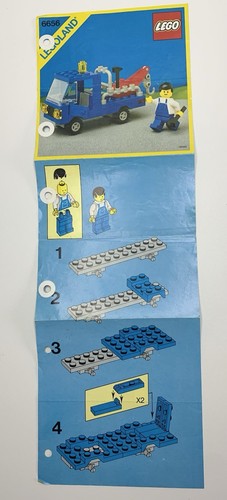 Legoland 6656 set Vintage 1985 instruction Booklet Pick Up Truck (Tow Truck) π» - Picture 3 of 4