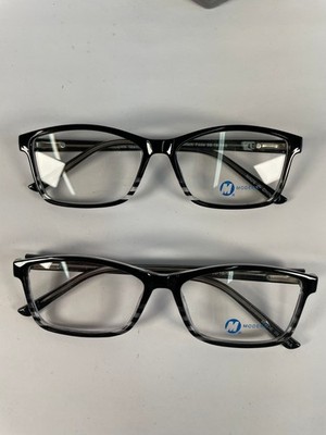 Lot of 2 Modern Teach Eyeglasses Optical Frame 56-16-145 Black Fade