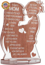 Gifts for Mom, Mom Birthday Gifts from Daughter,Acrylic Sign Plaque, Mothers Day