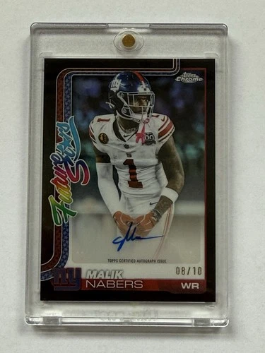 2025 Topps Chrome Malik Nabers Future Stars Autographs (RAW)