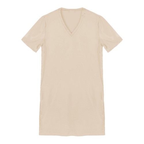 Camisón de satén de seda para hombre Camisón Manga corta Tops Camiseta Ropa de dormir DE - Imagen 63 de 96