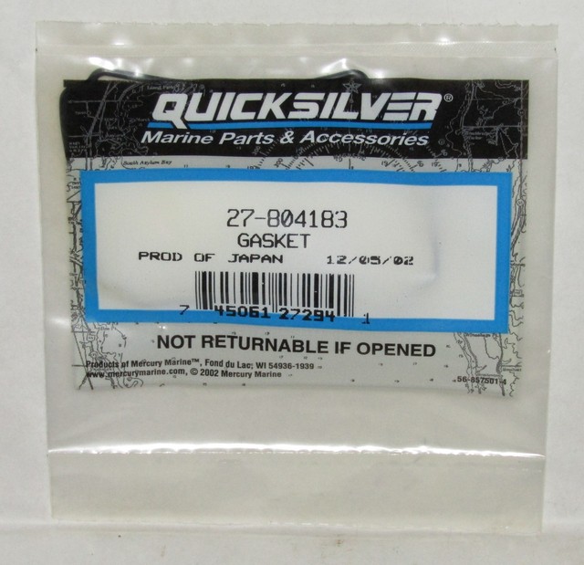 NEW QUICKSILVER MARINE BOAT GASKET PART NO. 27804183 eBay