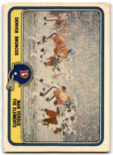 1981 FLEER TEAM ACTION MAN VERSUS THE ELEMENTS DENVER BRONCOS #15