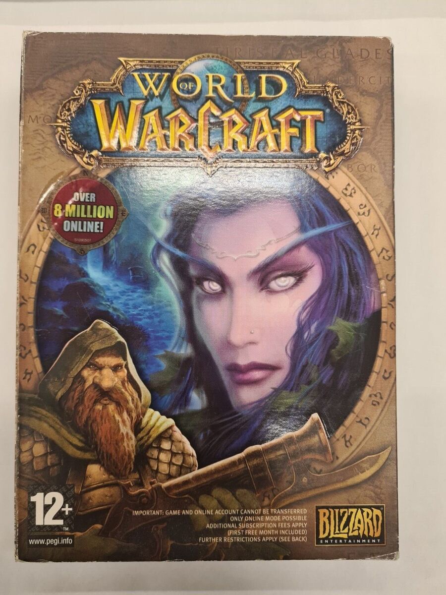 World of Warcraft Cover GAME Case Carton Box and cd NO GAME