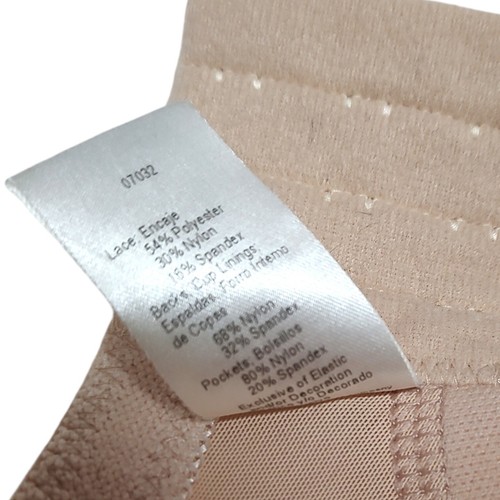 42C Amoena 2145 Diamond Front & Back Close Pocketed Wireless Mastectomy - Picture 7 of 7