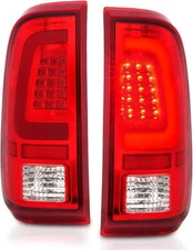 Fit 2008-2016 Ford F250 F350 F450 SD SuperDuty C Shape LED Red Tail Lights Lamps
