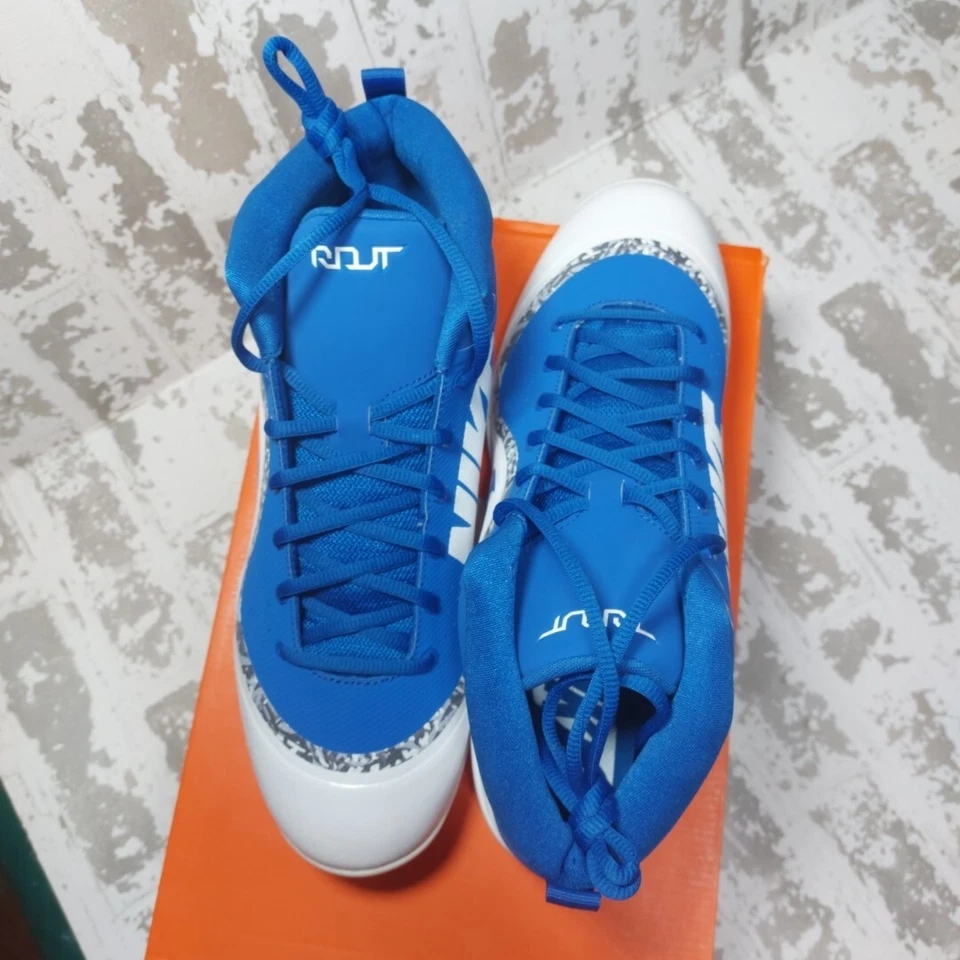 Nike Men US 11.5 Force Air Trout 4 Pro Metal Baseball Cleats - 917920-444 Blue - Image 4 of 4