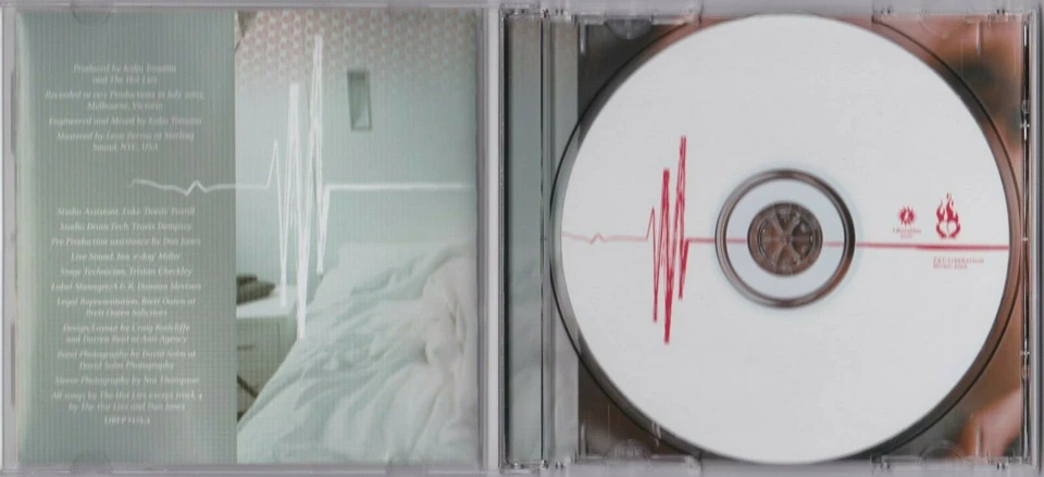 The Hot Lies - Heart Attacks & Callous Acts - CD (Signed) LIBEP7175.2 Liberation - Image 2 of 3