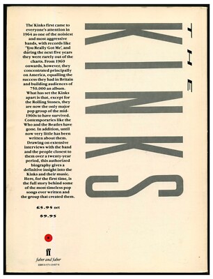 アート・デザイン・音楽 THE KINKS THE OFFICIAL BIOGRAPHY The