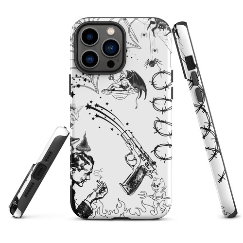 Goth, edgy phone case iphone case, iphone 14, 13, Tough iPhone case, skater - 第 12/16 張圖片