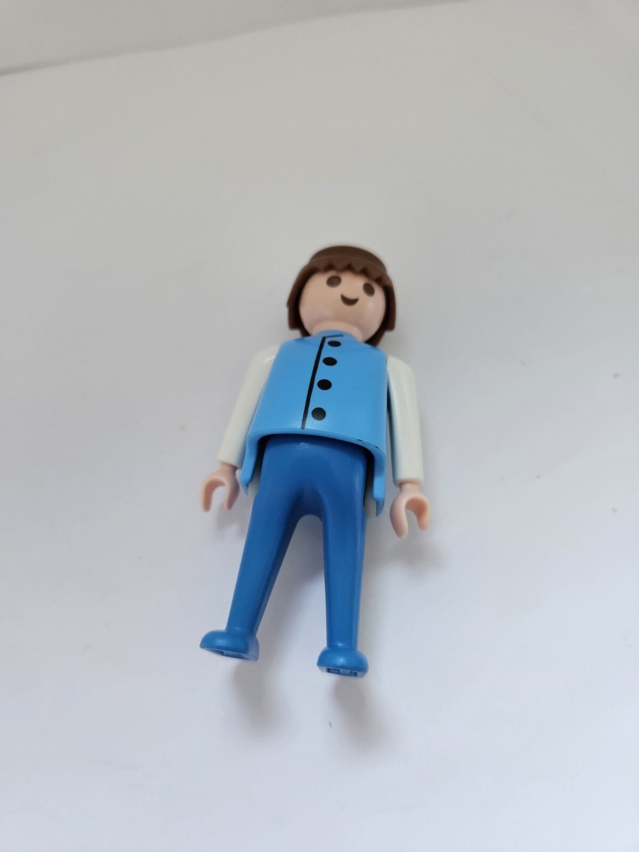 多彩なフィギュアと小物セット　geobra playmobile 1986 Playmobil Geobra Blue Coat Brown Hair Figure | eBay