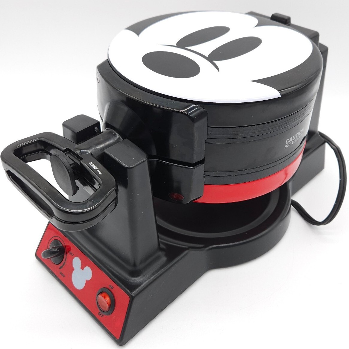 Disney Waffle Maker Mickey Mouse 90th Anniversary Double Flip Sided