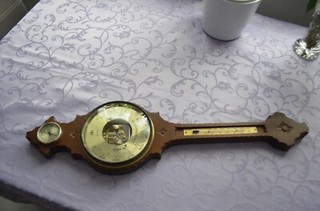 Barometer Hygrometer Thermometer ORKA West Germany Holz