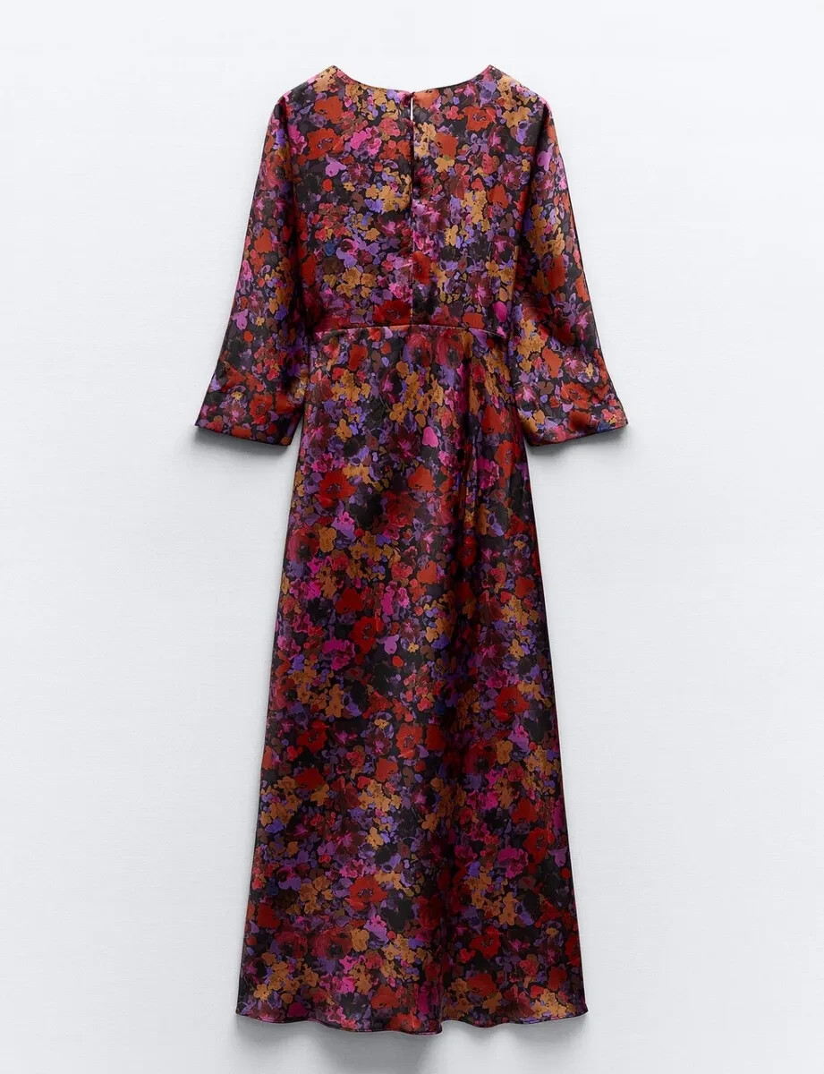 wool dress midi Wool Lyocell Sculpted Inverted Pleat Midi Dress DARIA, Raspberry Red / XL