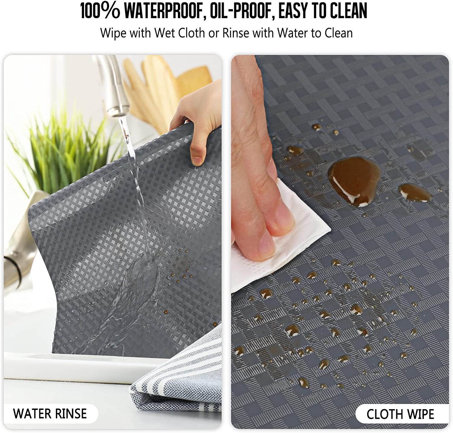 Shelf Liner Mat For Drawer Cupboard Kitchen Pad Waterproof Non