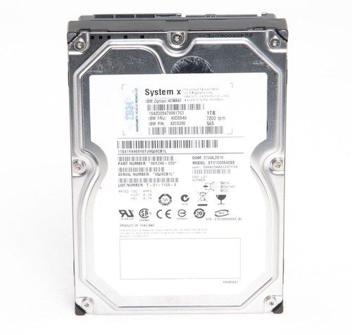 Lenovo 1TB 6G 7.2K SAS (512n) 3.5" Hot Swap Hard Disk - 42D0549 / 42D0547 - Bild 5 von 5