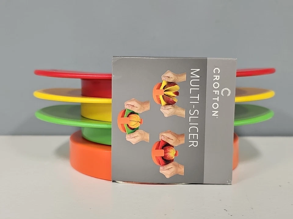 Crofton 水果切片机 苹果、柑橘芒果角、刀具、切片机堆叠套装 — 第 4/4 张图片