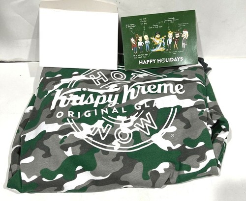 Sudadera con capucha Krispy Kreme verde camuflaje edición limitada tamaño pequeño - Imagen 2 de 5