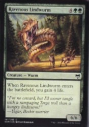 Ravenous Lindwurm #187 Common Kaldheim Magic: The Gathering