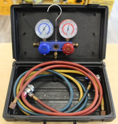 MasterCool 89661-PRO Professional Manifold Gauge Set * Pre-owned*  FREE SHIPPING