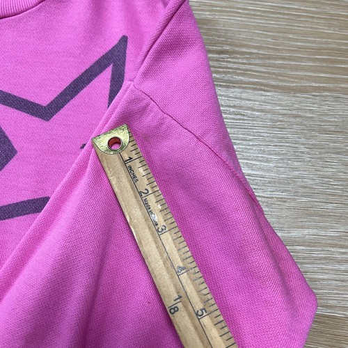 Vtg GeeWiz! Star Sweatshirt Girls L Star AOP Pink Pullover L/S Tee 80s 90s USA - Picture 11 of 17