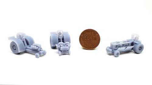 All Scale Miniatures - N Scale Truck and Tractor Pull Set - 12 pieces Unpainted - Picture 6 of 10
