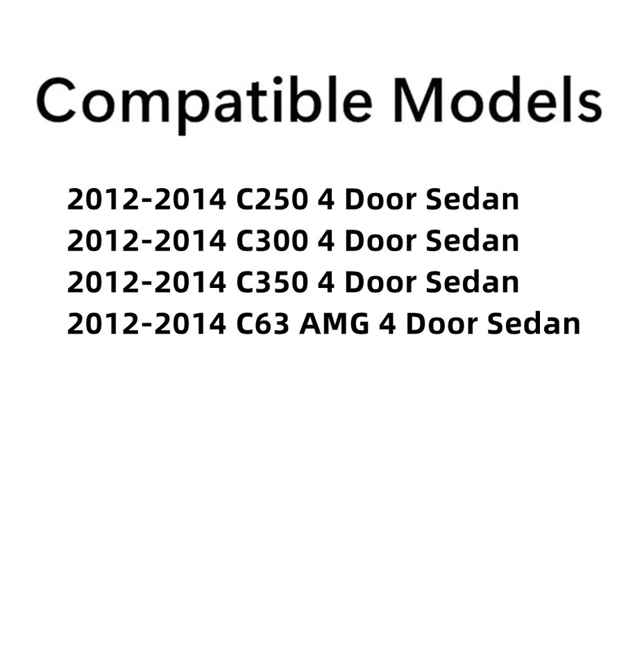 Fit 12-14 Mercedes Benz C250 C300 C350 C63AMG Driver Left Rear Vent Window Glass Foto 3 de 4