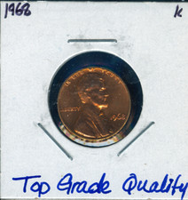1968 Lincoln Cent Top Grade Gem BU Quality Red US-1C #28