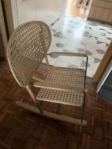 Ikea Grönadal Rattan and Ash Rocking Chair - Picture 5 of 5