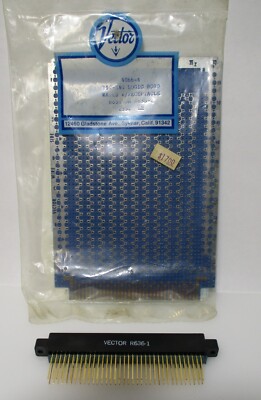 New Vector Professional 72-Pin Zig-Zag Logic Board 4066-4 & Card Edge Plug R636