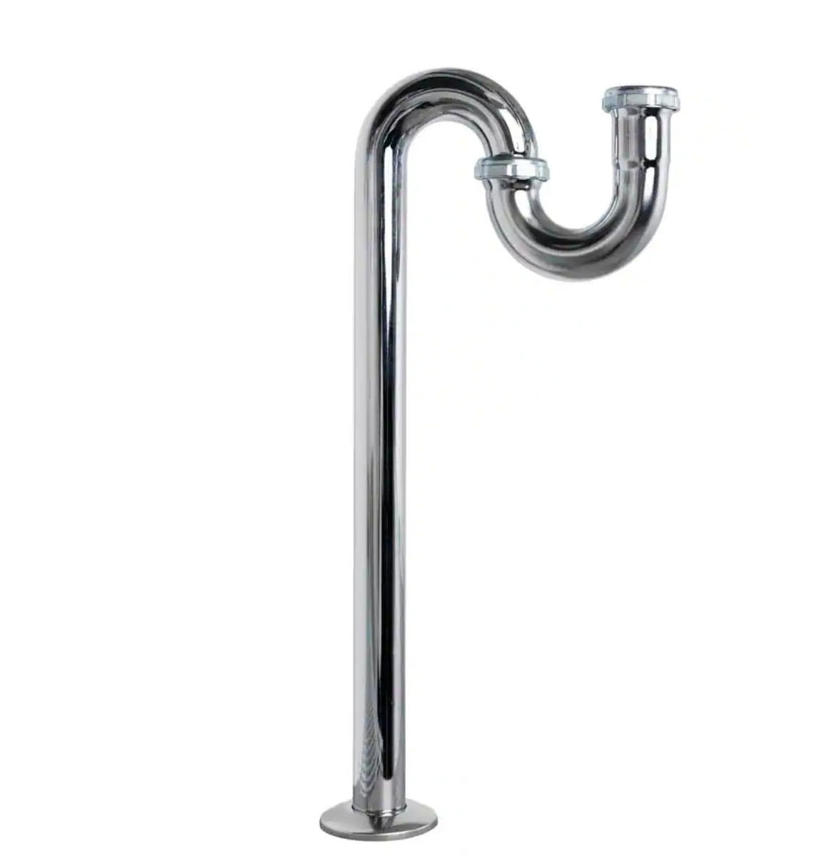 Dearborn Brass HDC2718-1  1-1/4" 24-Gauge Chrome-Plated Brass Sink Drain S- Trap