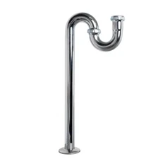 Dearborn Brass HDC2718-1  1-1/4" 24-Gauge Chrome-Plated Brass Sink Drain S- Trap