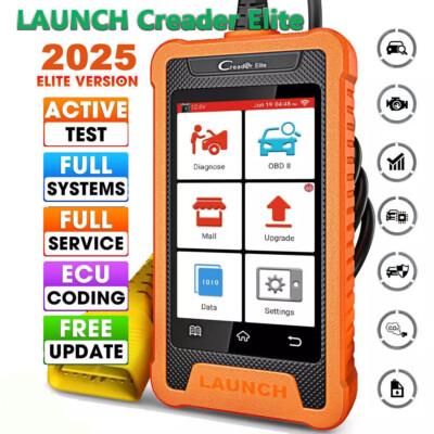 2025 LAUNCH Creader Elite for GM Car OBD2 Diagnostic Tool Scanner ECU Key Coding