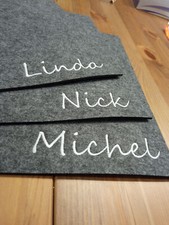 Tischset Platzset Filz personalisierbar besti...