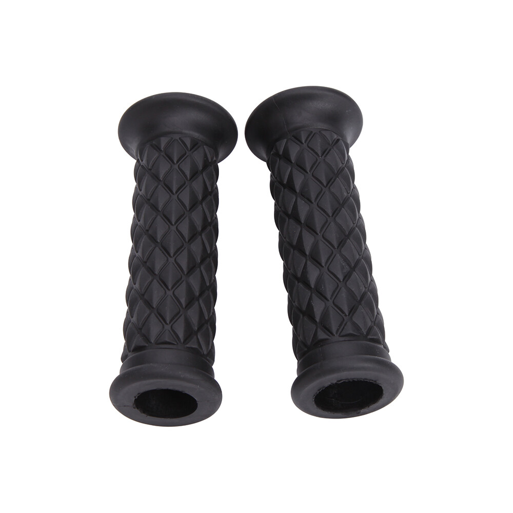 MotorToGo 7/8 Open End Titanium Gray Motorcycle CNC Aluminum Handlebar Gel Grips for 2002 Honda Goldwing 1800