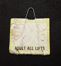 MAMMOTH MOUNTAIN 1980’s Ski Lift Ticket CALIFORNIA Resort Travel Souvenir