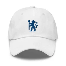 Chelsea Blue Lion Minimalist Design Embroidered Dad Hat Soccer Football Cap