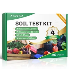 Soil Test Kit 4 Parameters: Professional Accurate 40 Tests Soil Tes... Fast Ship