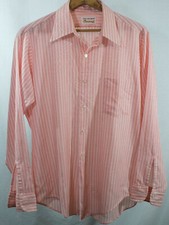 1970's Shirt Vintage Button Down Striped Long Sleeve Van Heusen Century Stamped