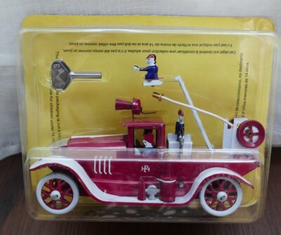 JOUET ANCIEN TOLE Mecanique A Clef Camion Pompier Joustra Ref: 460 EUR 79,99 - FR